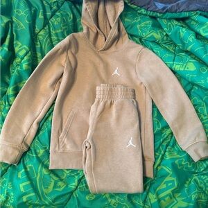 Jordan Tan Apparel with Red Logo